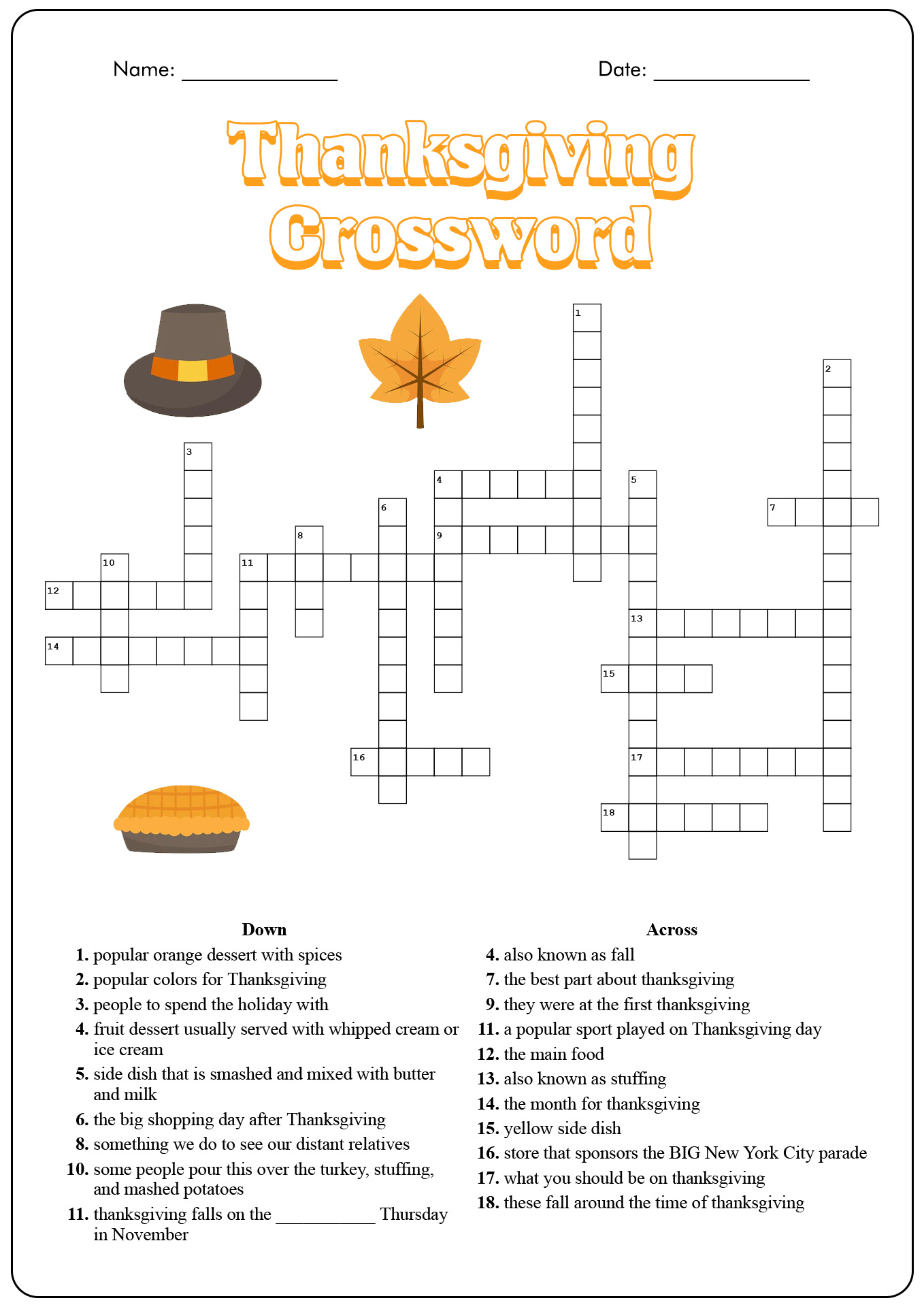 11 Best Images of Spanish Thanksgiving Worksheets And Puzzles - Free ...