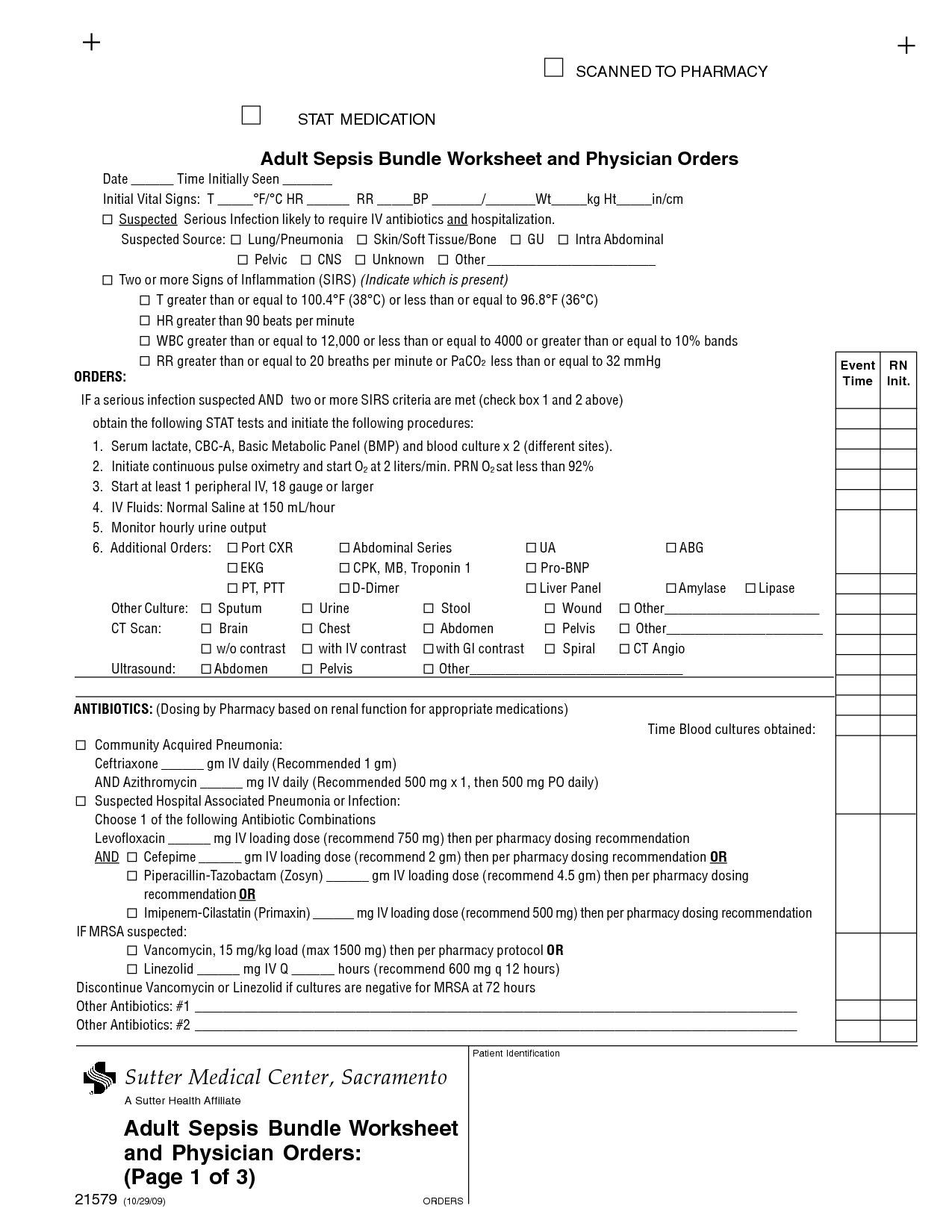 VitalSigns Worksheet Template