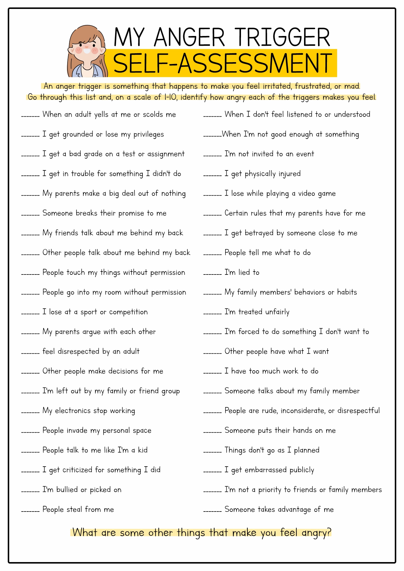 20 Anger Worksheets For Adults Free PDF At Worksheeto