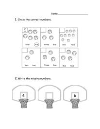 Basketball Math Worksheets