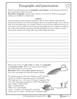 First Grade Paragraph Writing Worksheets