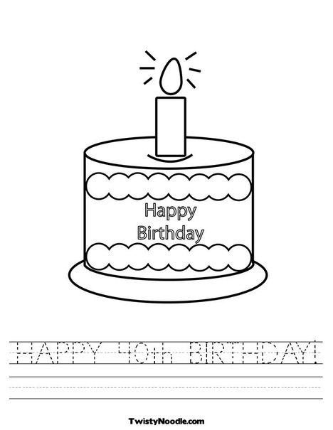 Happy Birthday Worksheets Printables