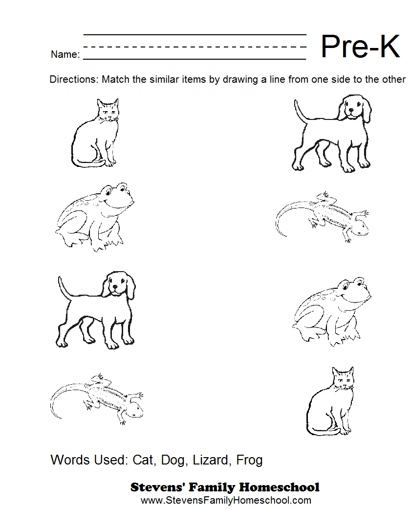 Pre-K Math Worksheets Printable