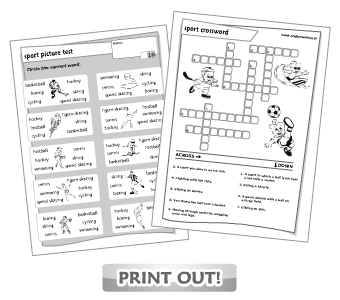 Printable Sports Worksheets