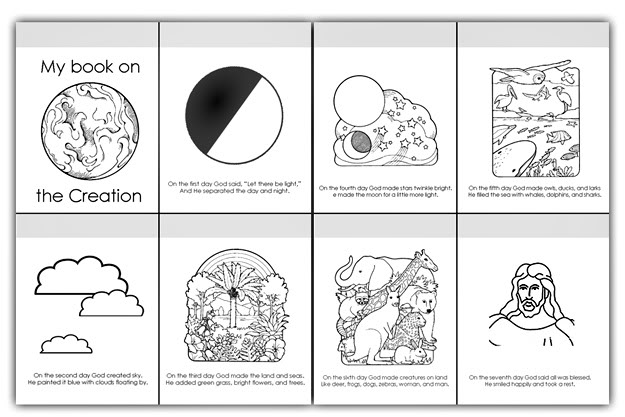 Days of Creation Coloring Pages for Kids