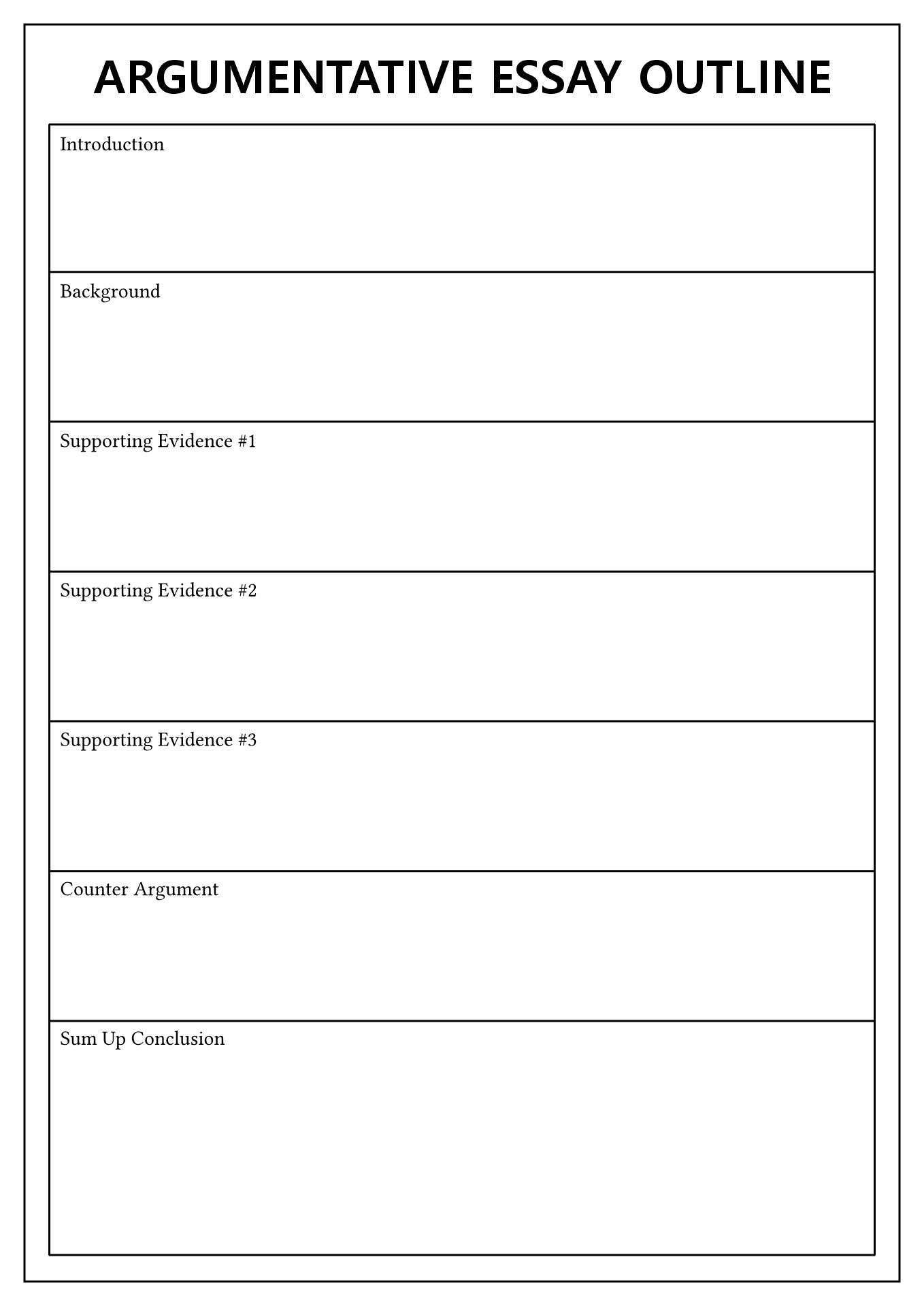 16 College Essay Outline Worksheet Free PDF At Worksheeto