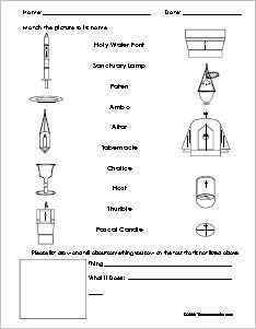 First Communion Worksheets Catholic