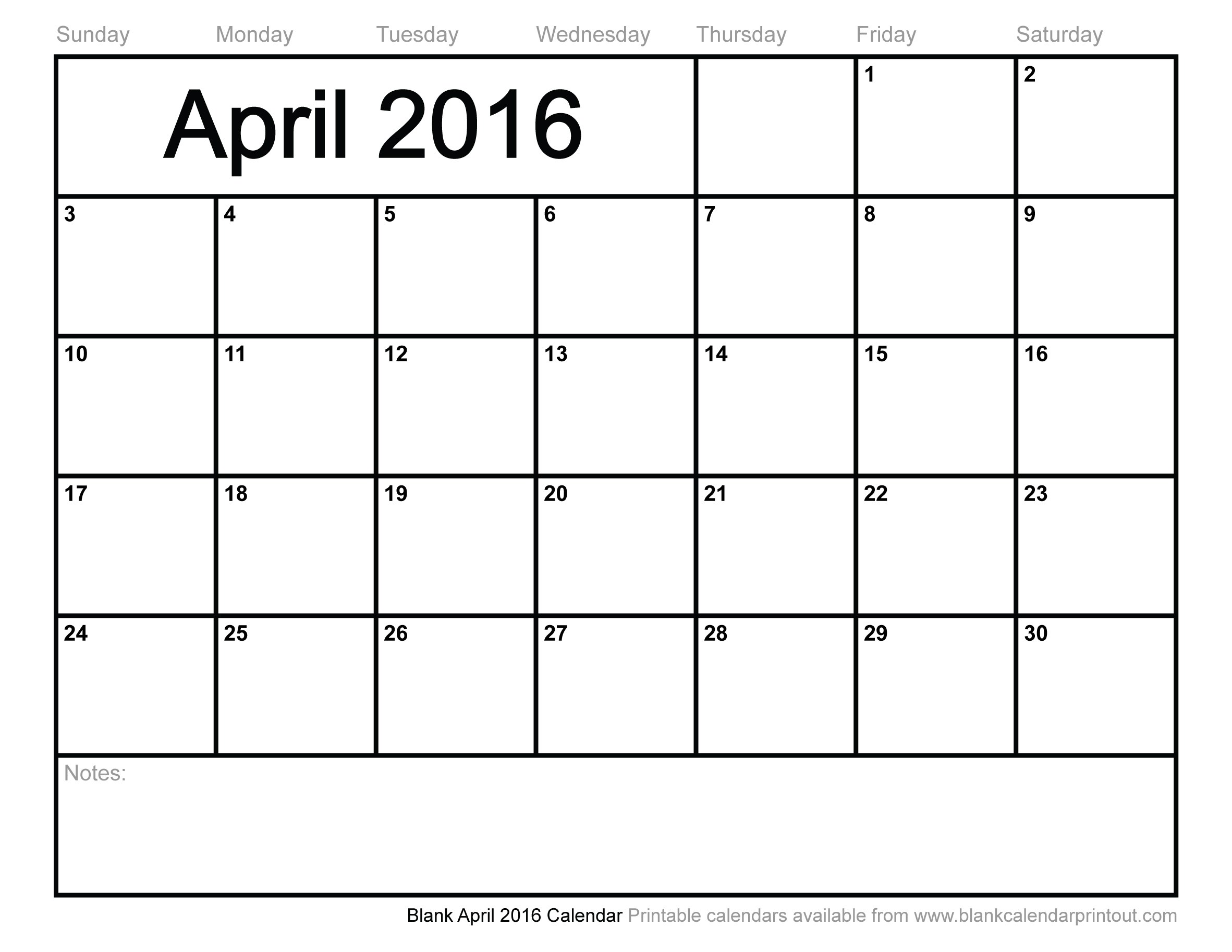 January 2016 Printable Calendar Template