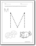 Letter M Tracing Worksheet