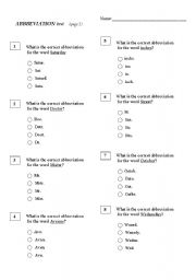 State Abbreviation Worksheet 2nd Grade