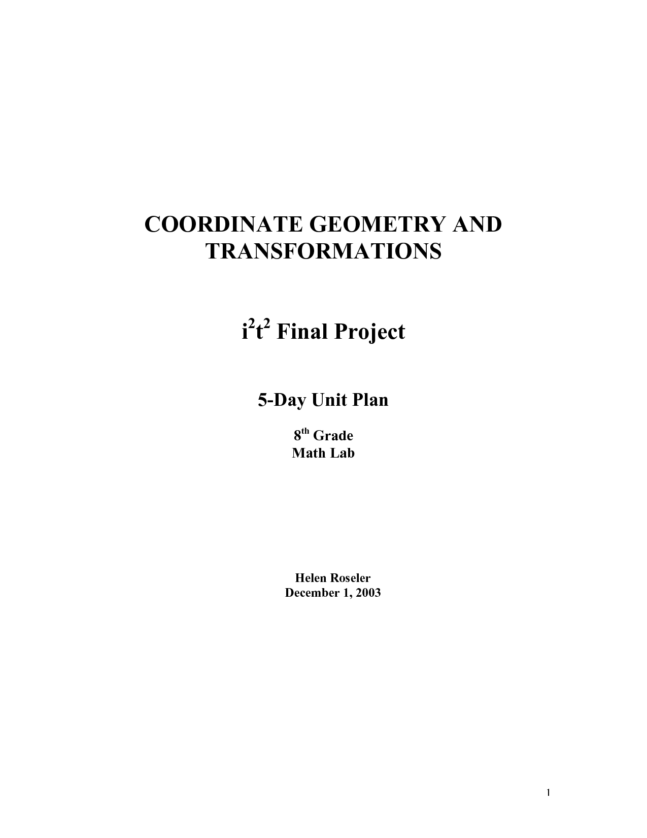 Transformation Geometry Worksheets 8th Grade