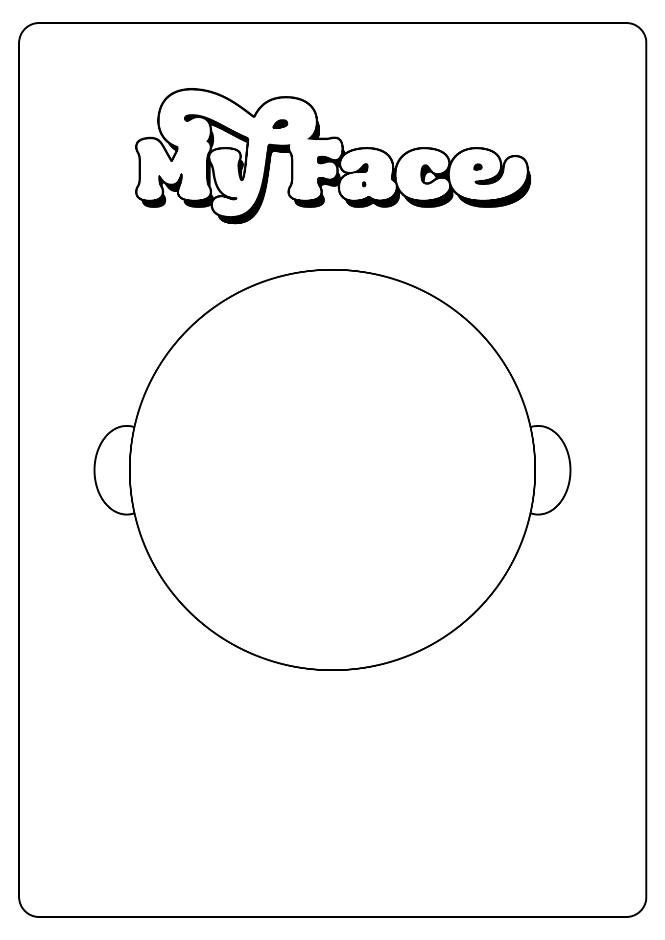 Children's Face Templates