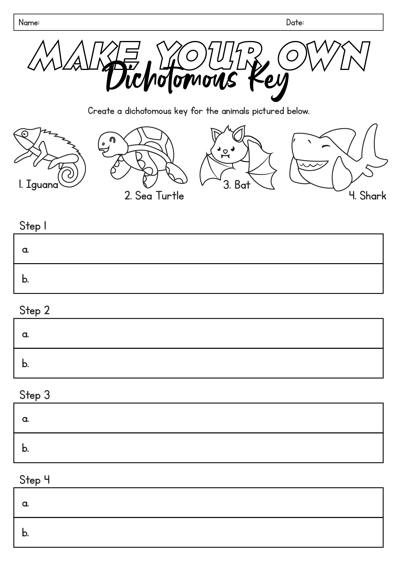 10 Dichotomous Key Worksheets Answers Worksheeto