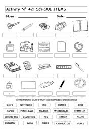 Elementary School English Worksheets