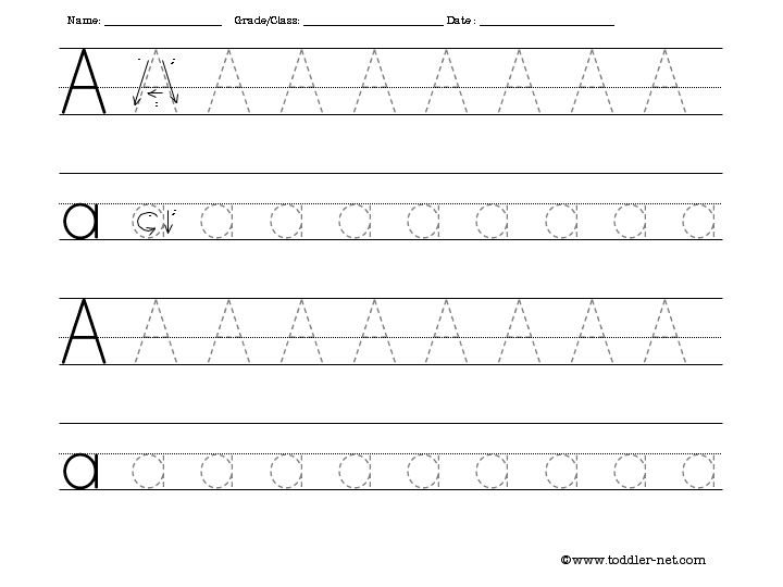 Free Letter Tracing Worksheets