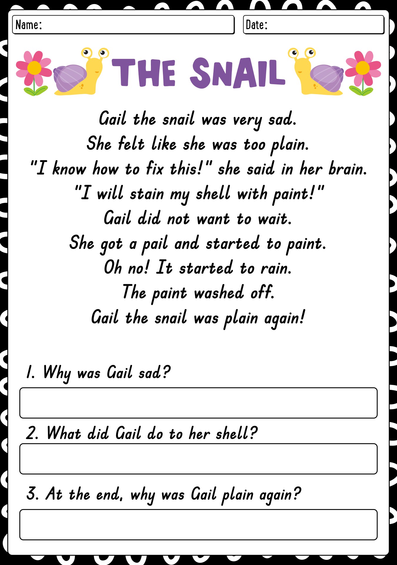 Kindergarten Grade Reading Worksheets