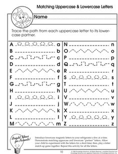 Lowercase Letter Worksheets