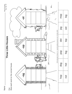 OT Word Family Worksheets