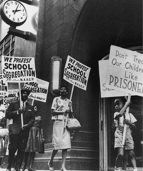 School Segregation Protest