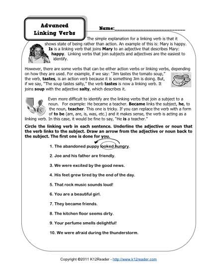 19 Linking Verb Worksheets 2nd Grade Worksheeto