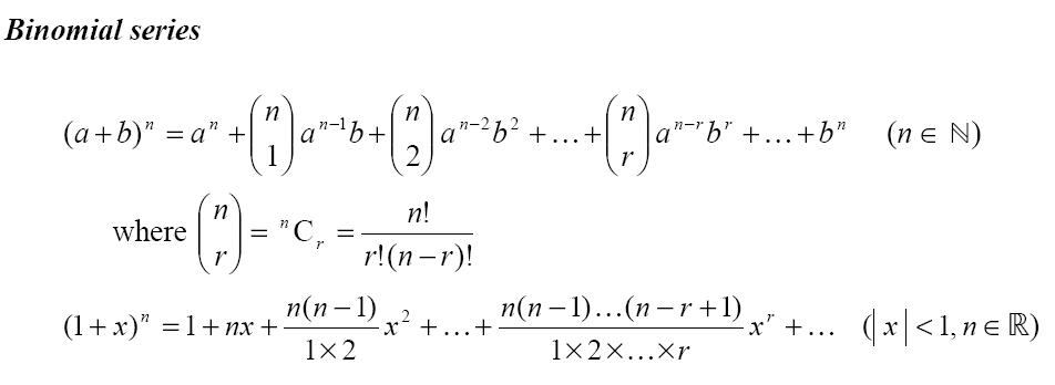 Binomial Expansion Formula