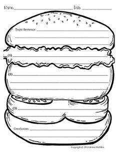 Burger Paragraph Template