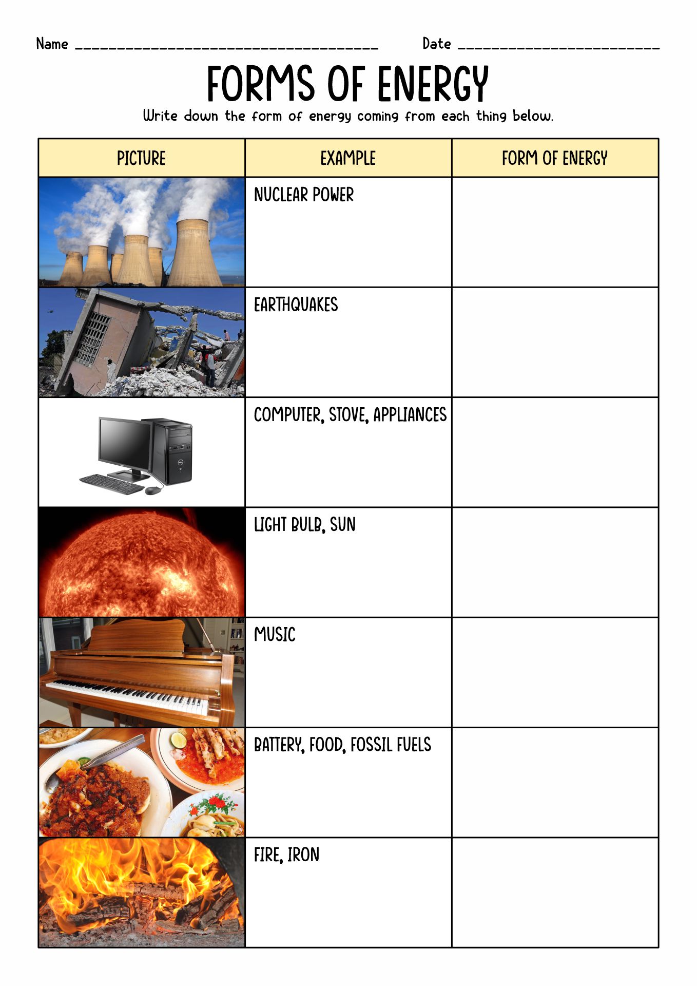 15 3 Forms Of Energy Worksheets Free PDF At Worksheeto
