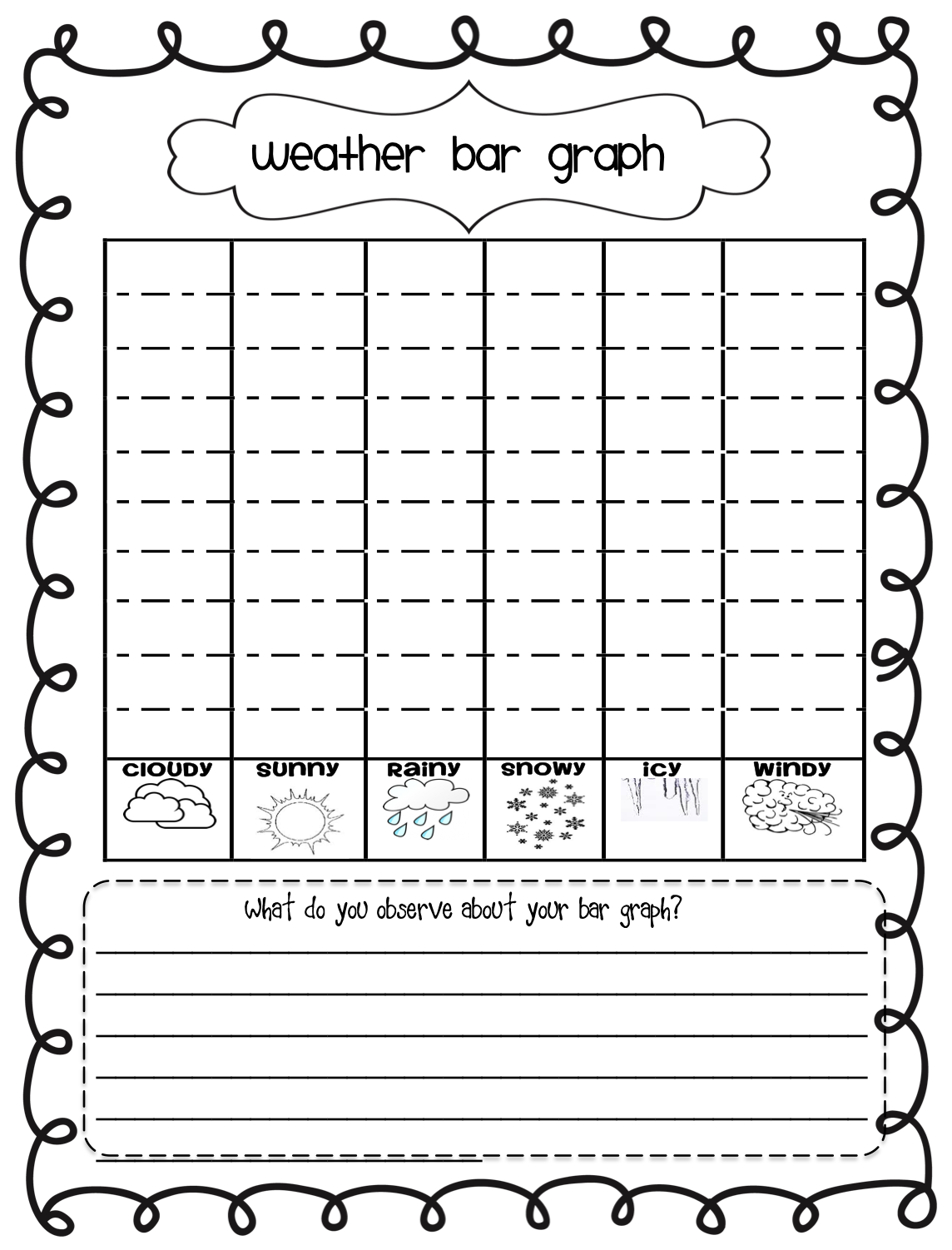 First Grade Weather Graph