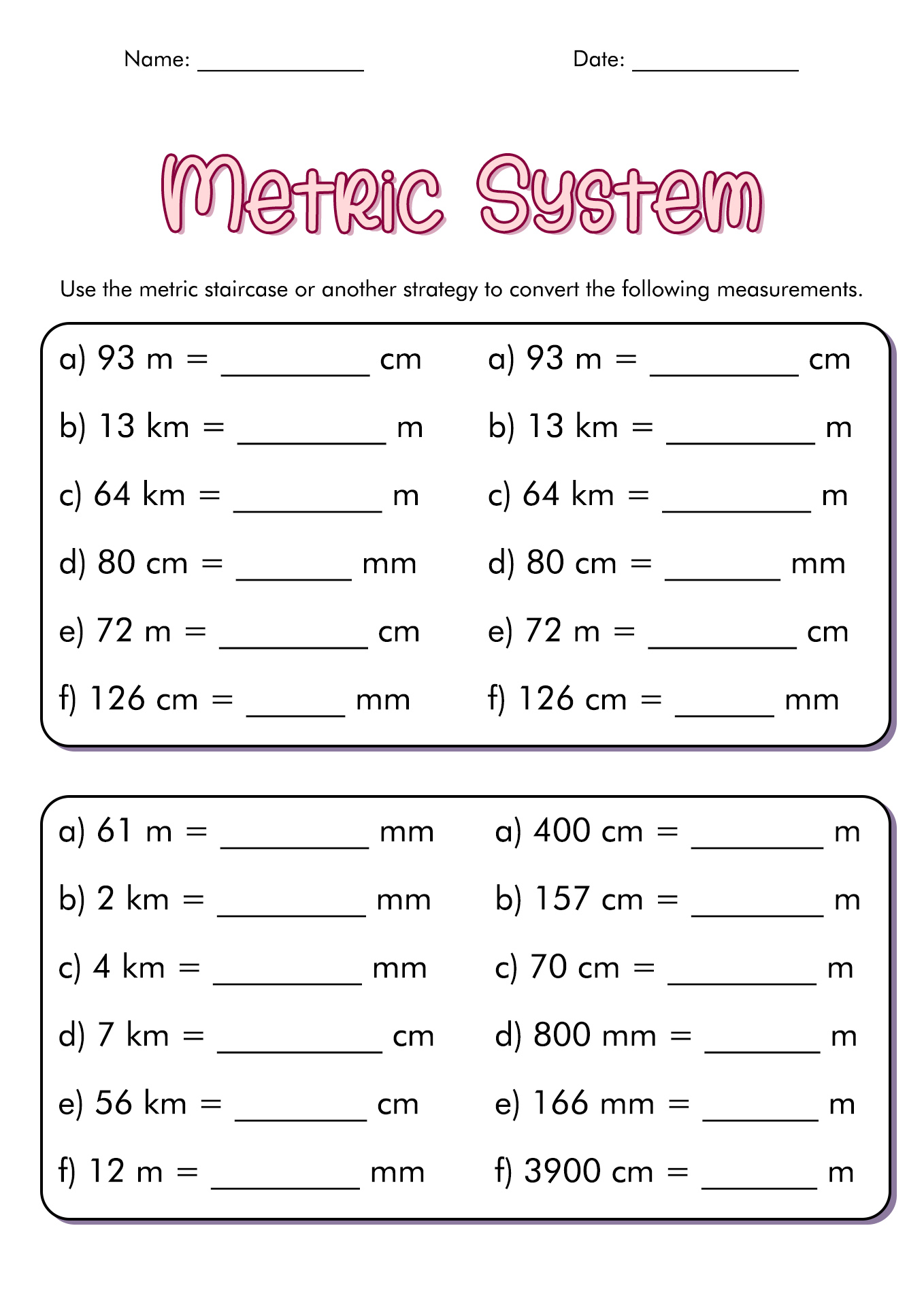 12 Measuring Units Worksheet Answer Key Worksheeto