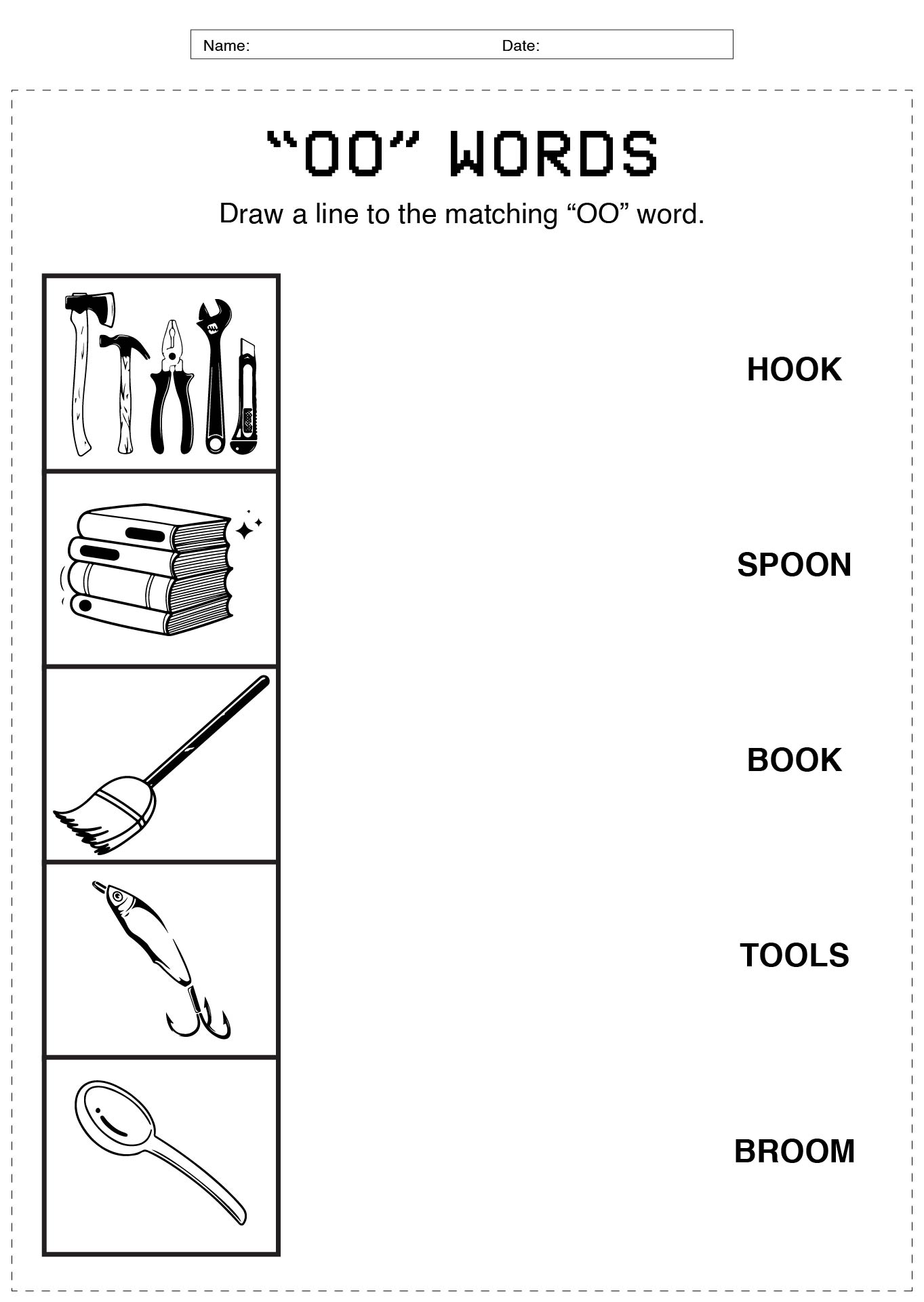 10 Printable Oo Phonics Worksheets Worksheeto