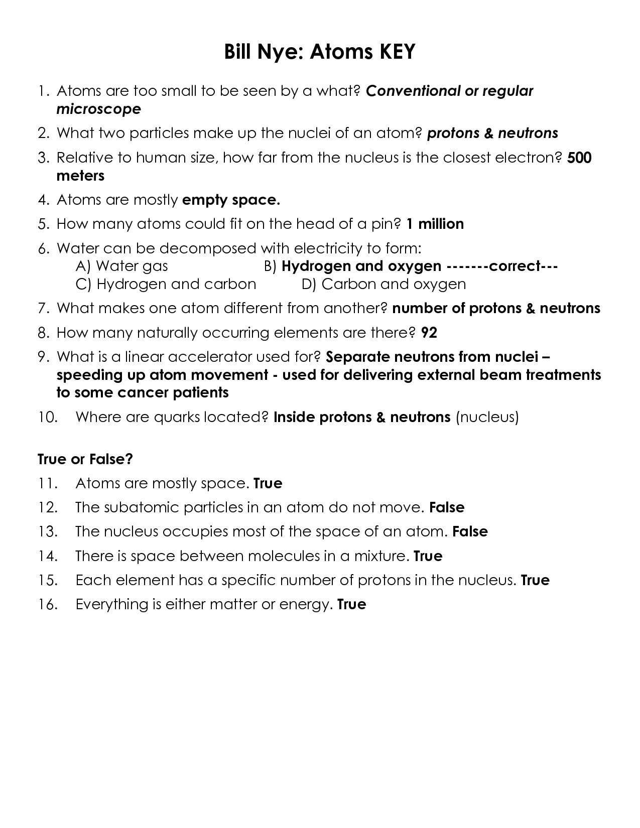 14 Best Images Of Bill Nye The Science Guy Cells Worksheet Answers Worksheeto