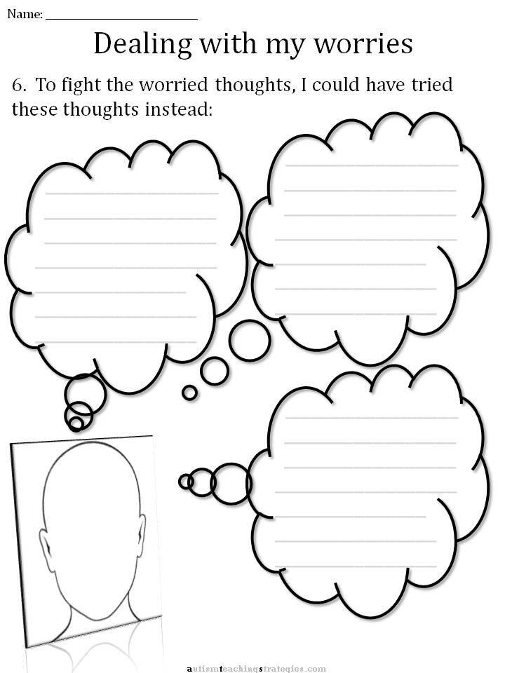 Children with Anxiety Worksheets