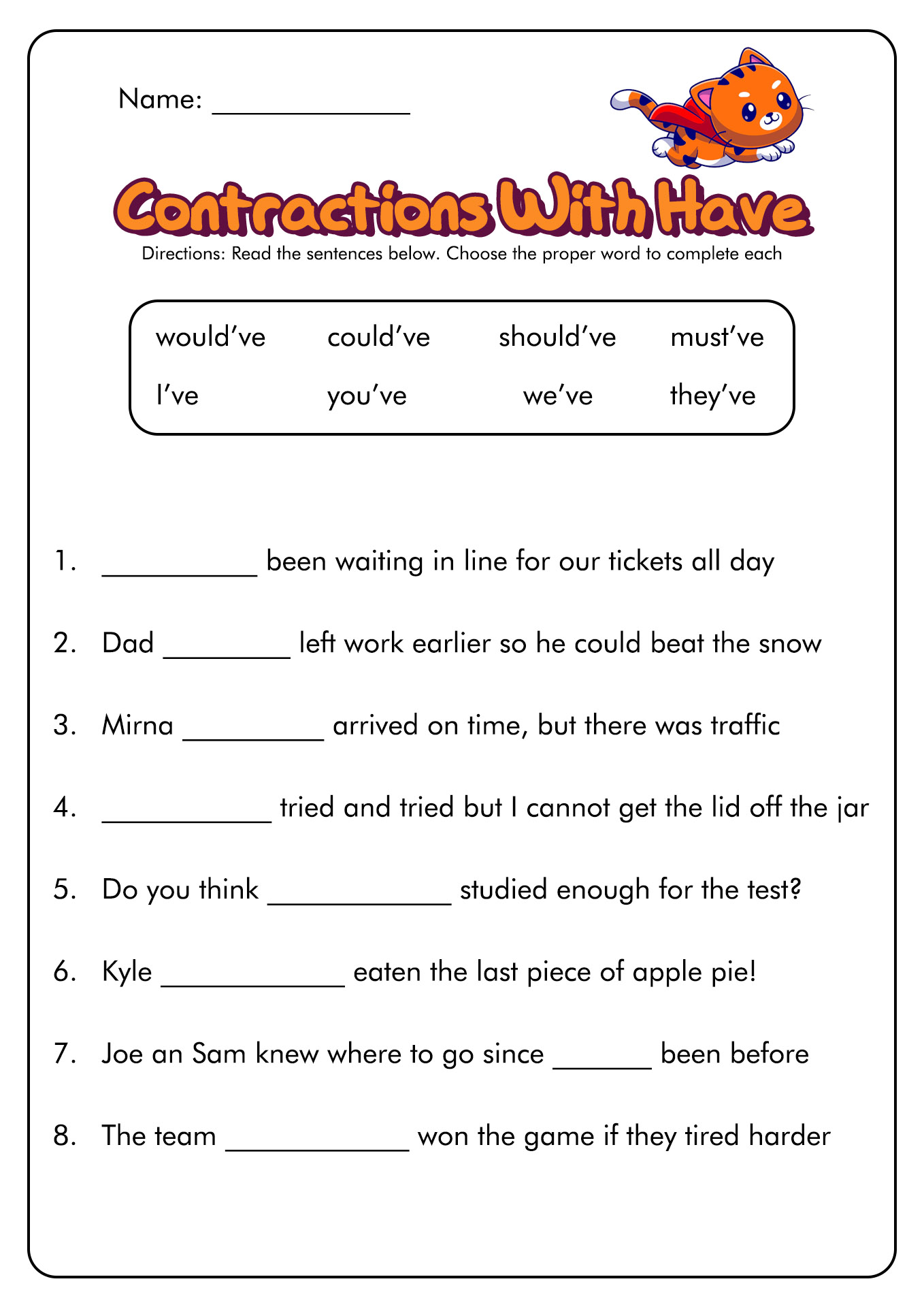 15-pronoun-contractions-worksheets-worksheeto
