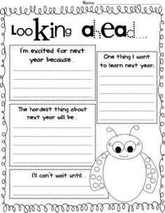 End of School Year Reflection Worksheets