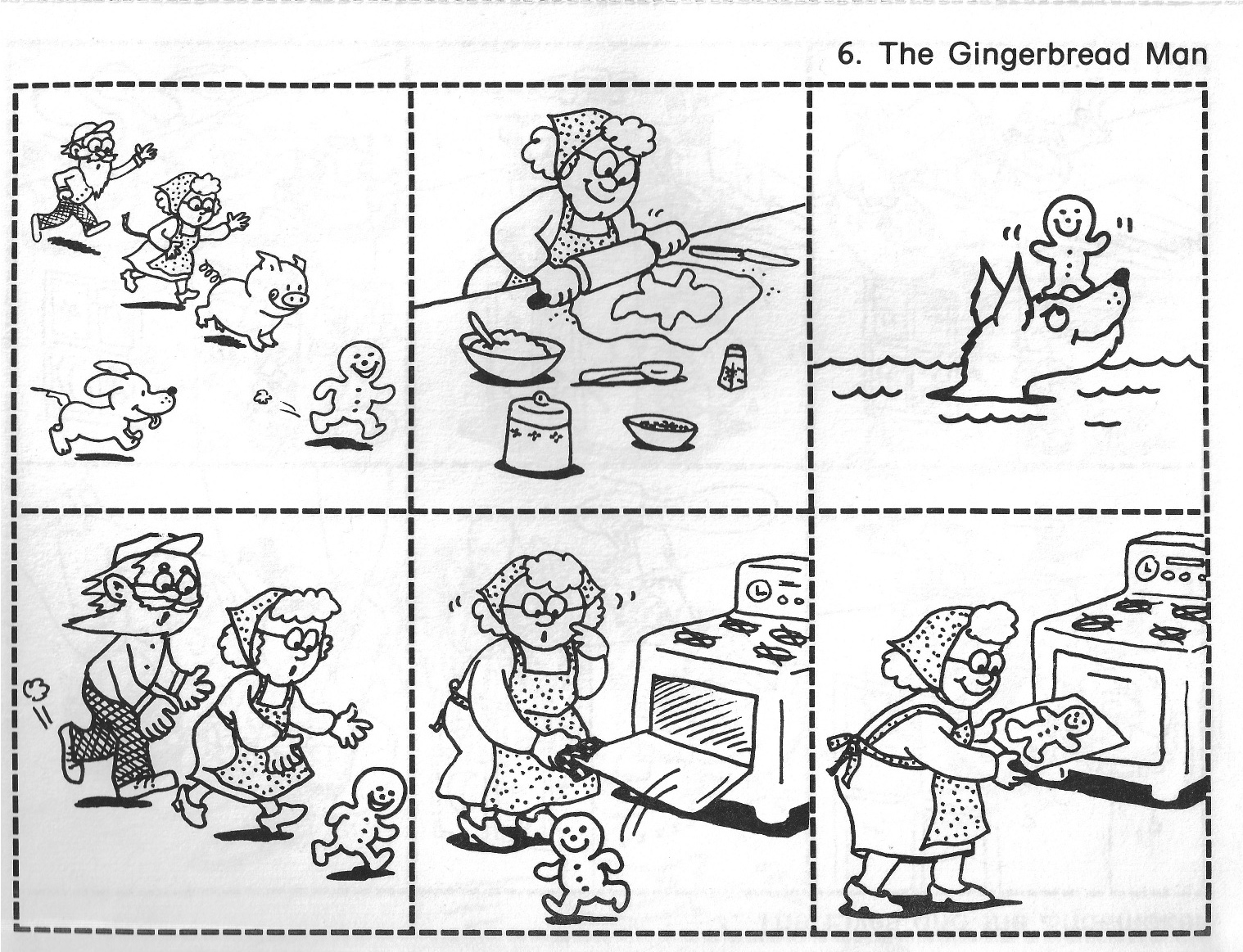 Gingerbread Man Story Sequence