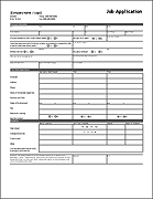 Job Application Form Template