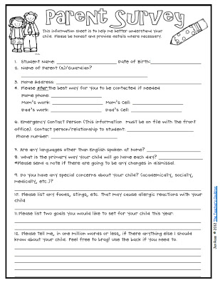 Preschool Parent Survey