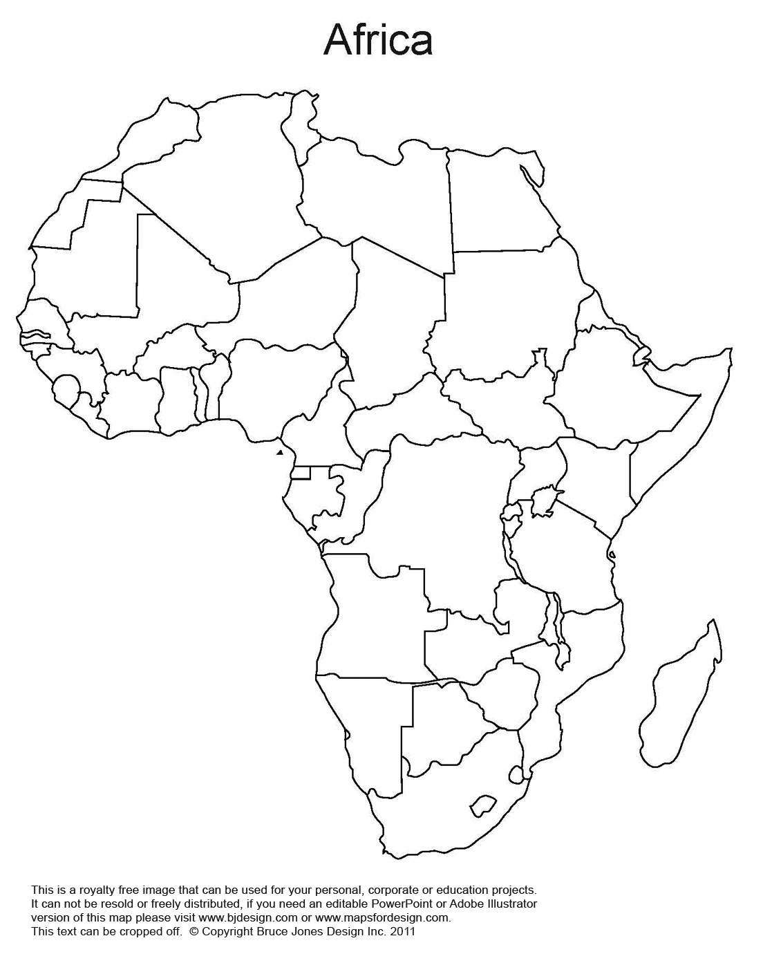 Blank Africa Map