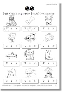 Free Fun Phonics Worksheets