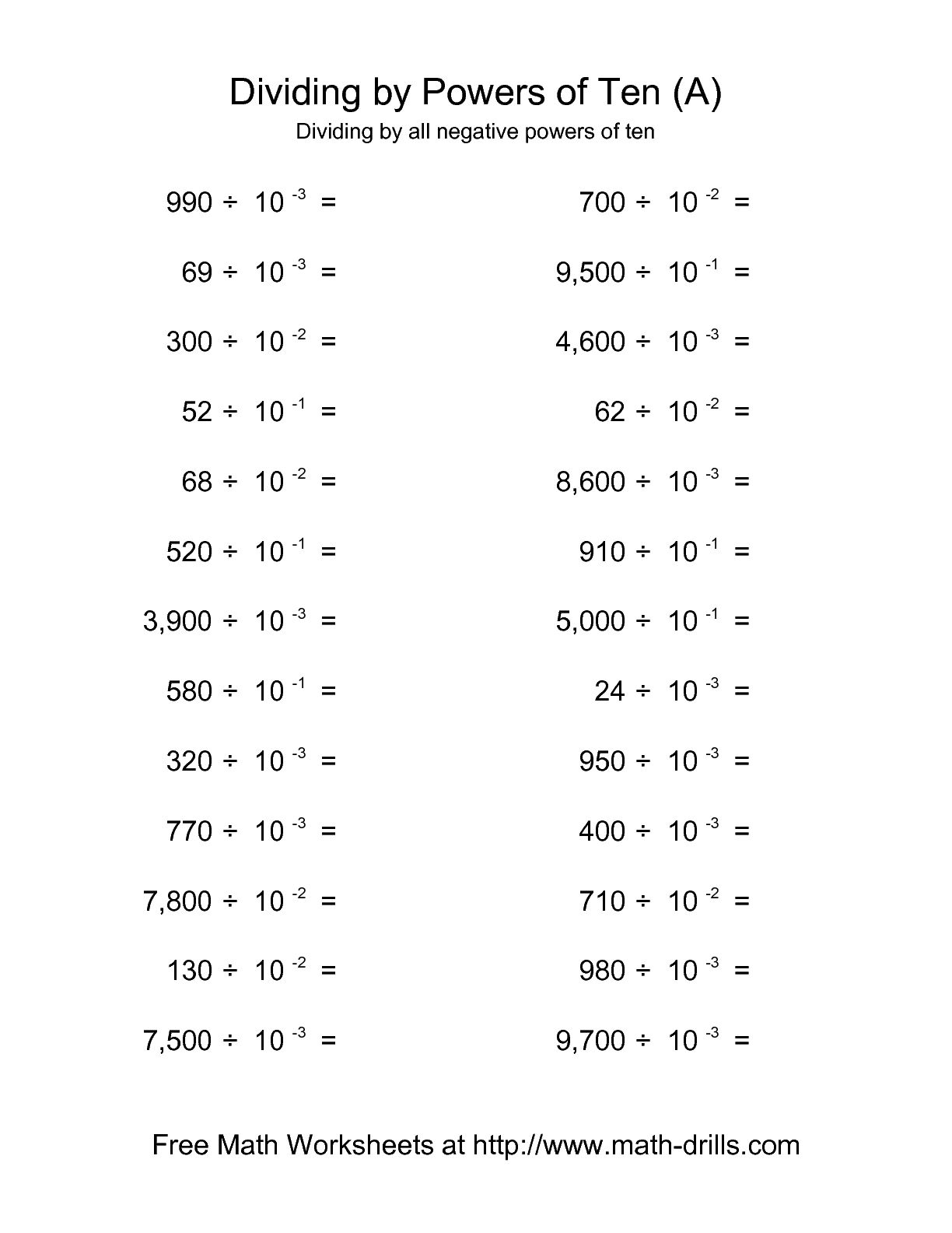 13 Powers And Exponents Worksheet Worksheeto