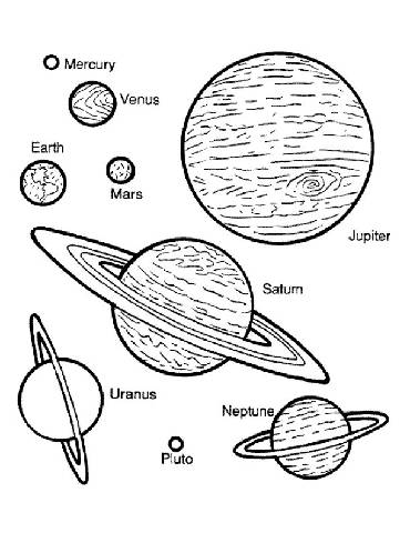 Space Coloring Pages for Kids