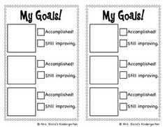 Student Goal Setting Template