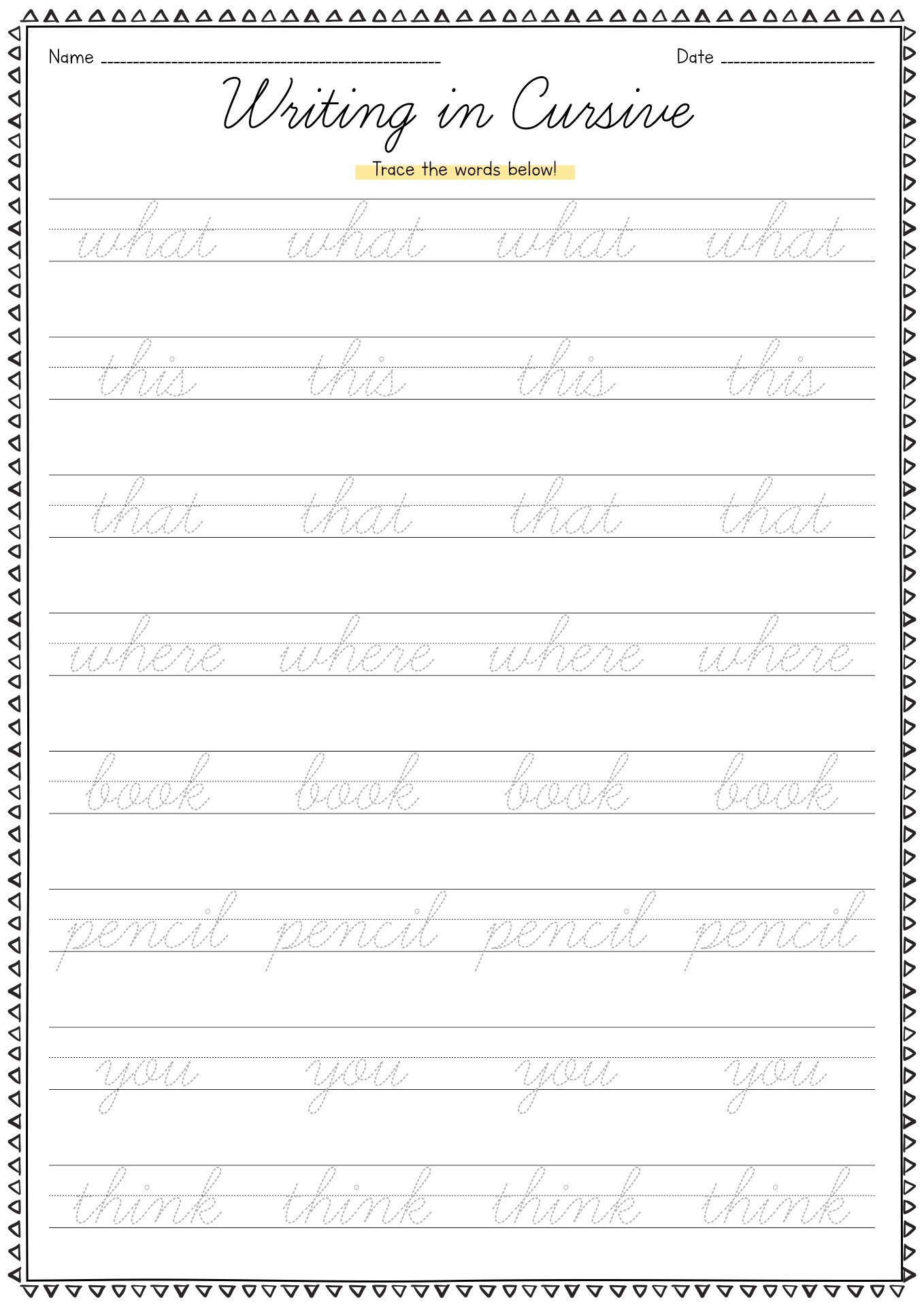 9 Best Images of Penmanship Practice Worksheets For Adults - Free ...