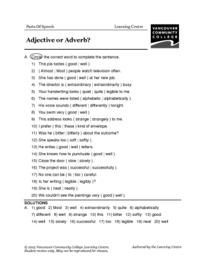 Adjective and Adverb Clauses Worksheet