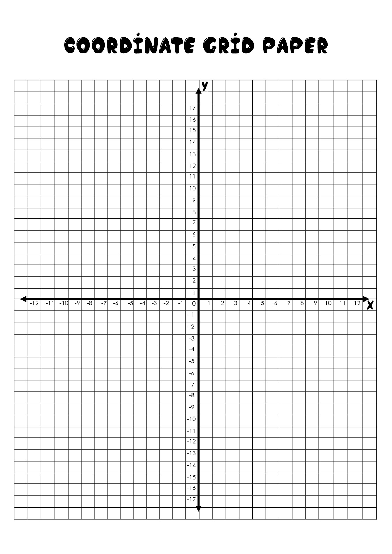 graph paper coordinate plane