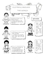 Christmas Worksheets around the World