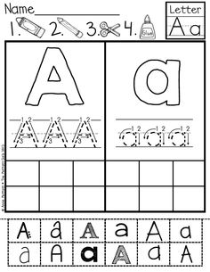 Cut and Paste Letter Worksheets