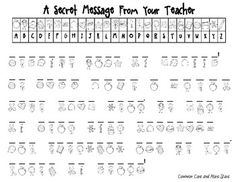Decode The Secret Message Worksheet Printable