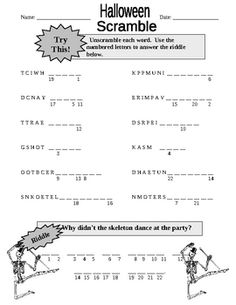 Free Teacher Worksheets Halloween