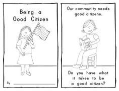 Good Citizen Worksheets Social Studies